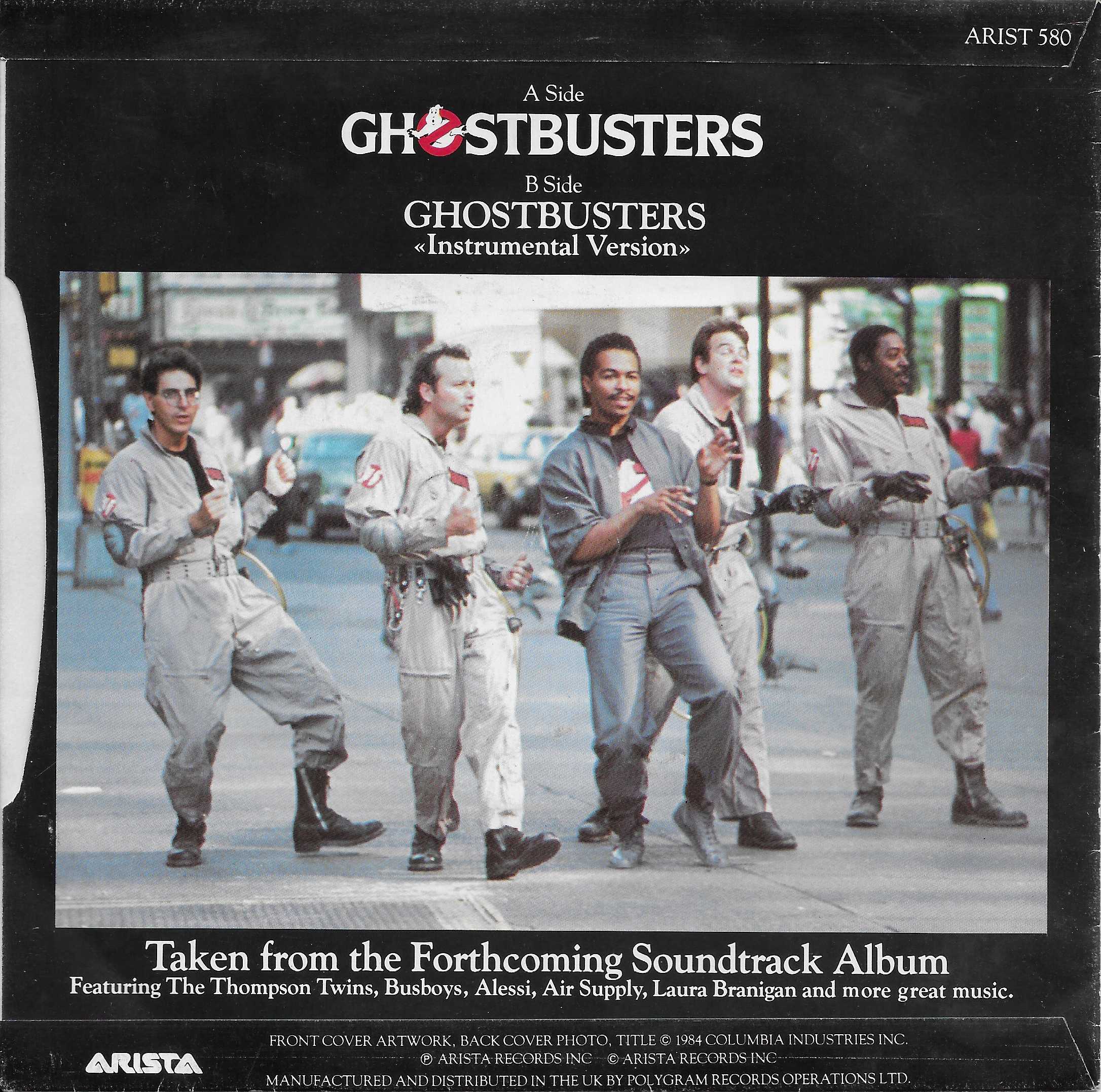 Picture of ARIST 580 Ghostbusters by artist Ray Parker Jnr. from ITV, Channel 4 and Channel 5 library